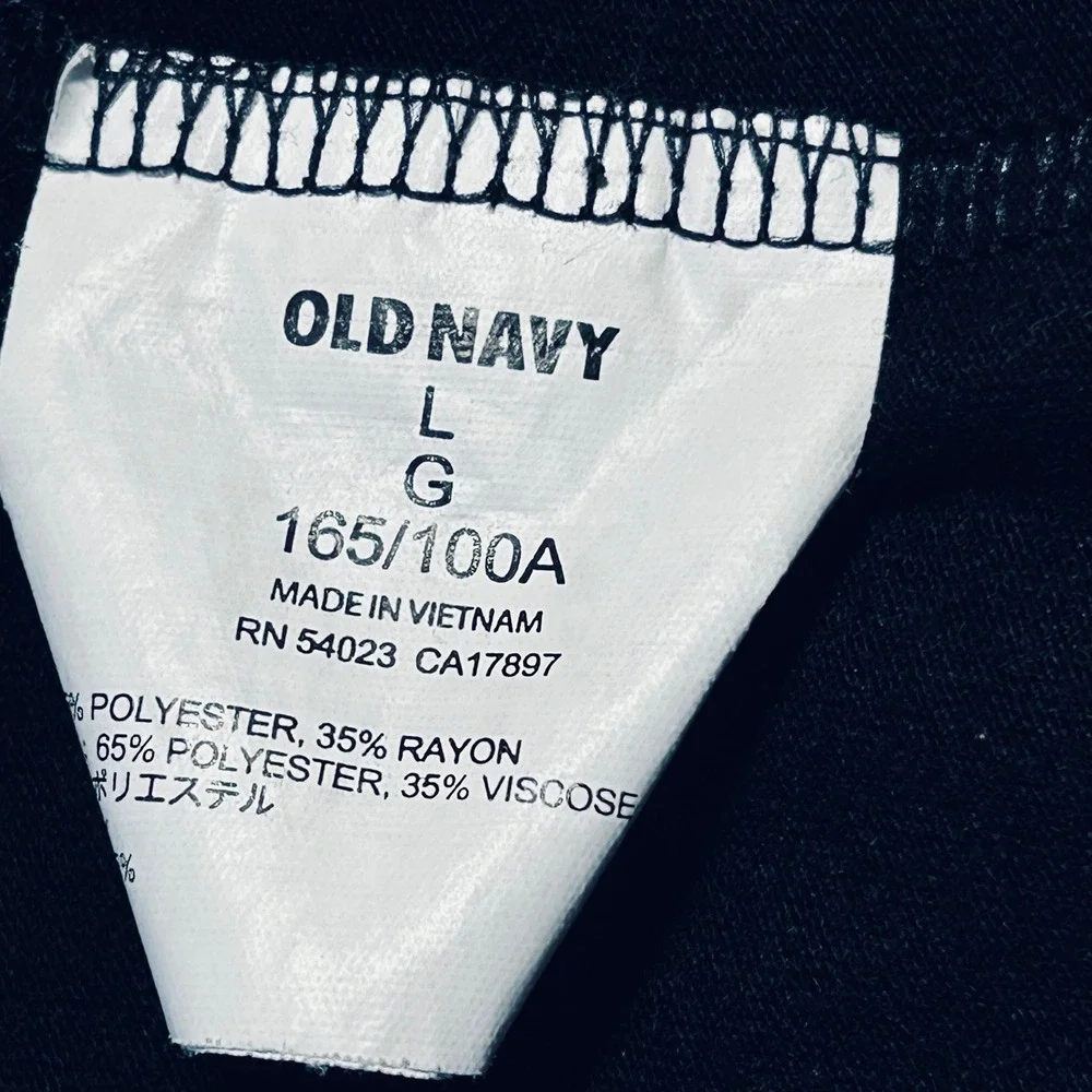 Old Navy Black Swim‎ Cover Up Dress Women's Size L Tie Waist Lightweight